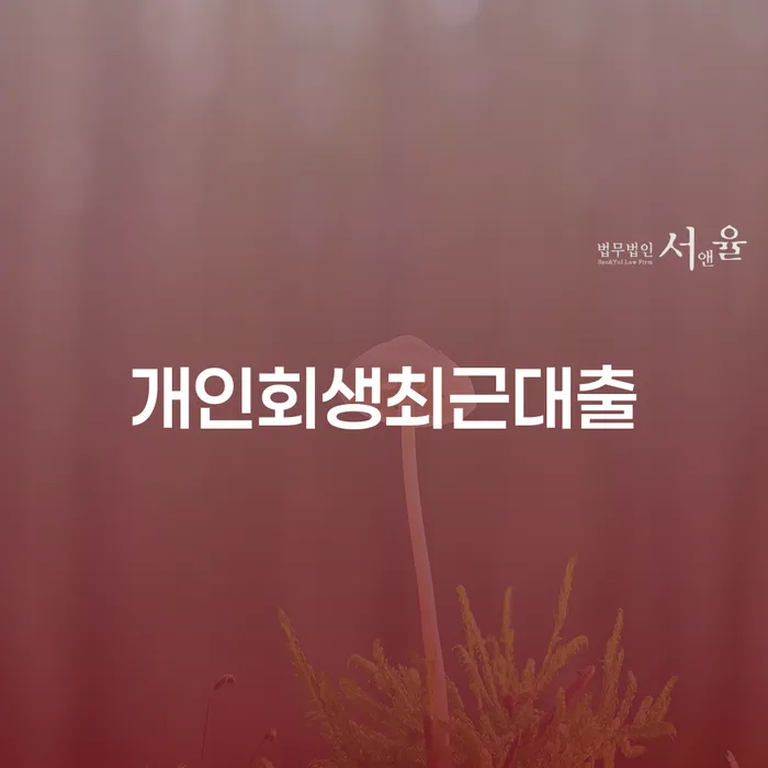 회생 대출 받은 돈채무조정 가장 먼저 확인할 점
