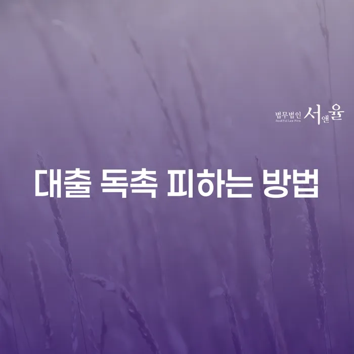 대출 독촉을 피하는 방법은 무엇일까요?