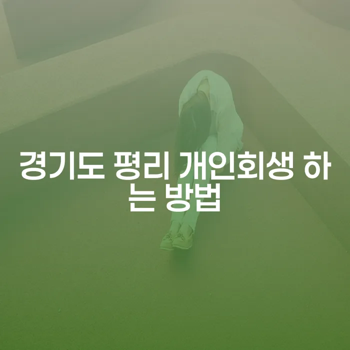 경기도 평리 개인회생 하는 방법은 무엇인가요?